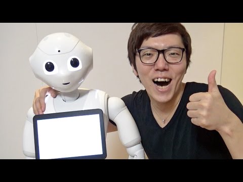 Pepper(ペッパー)がやってきた！人型ロボット！